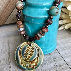 Grateful Dead Steal Your Face Pendant Necklace